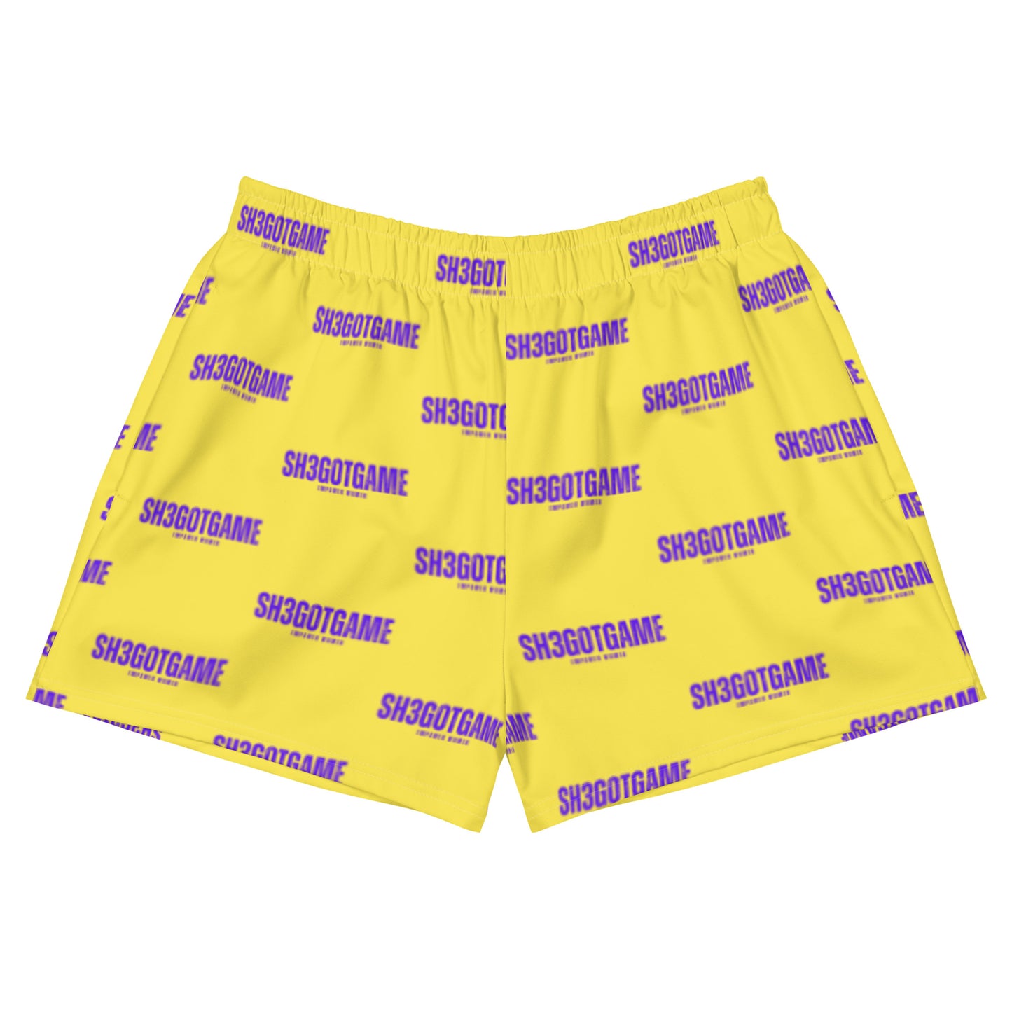 Sh3gotgame Purple and Gold Shorts