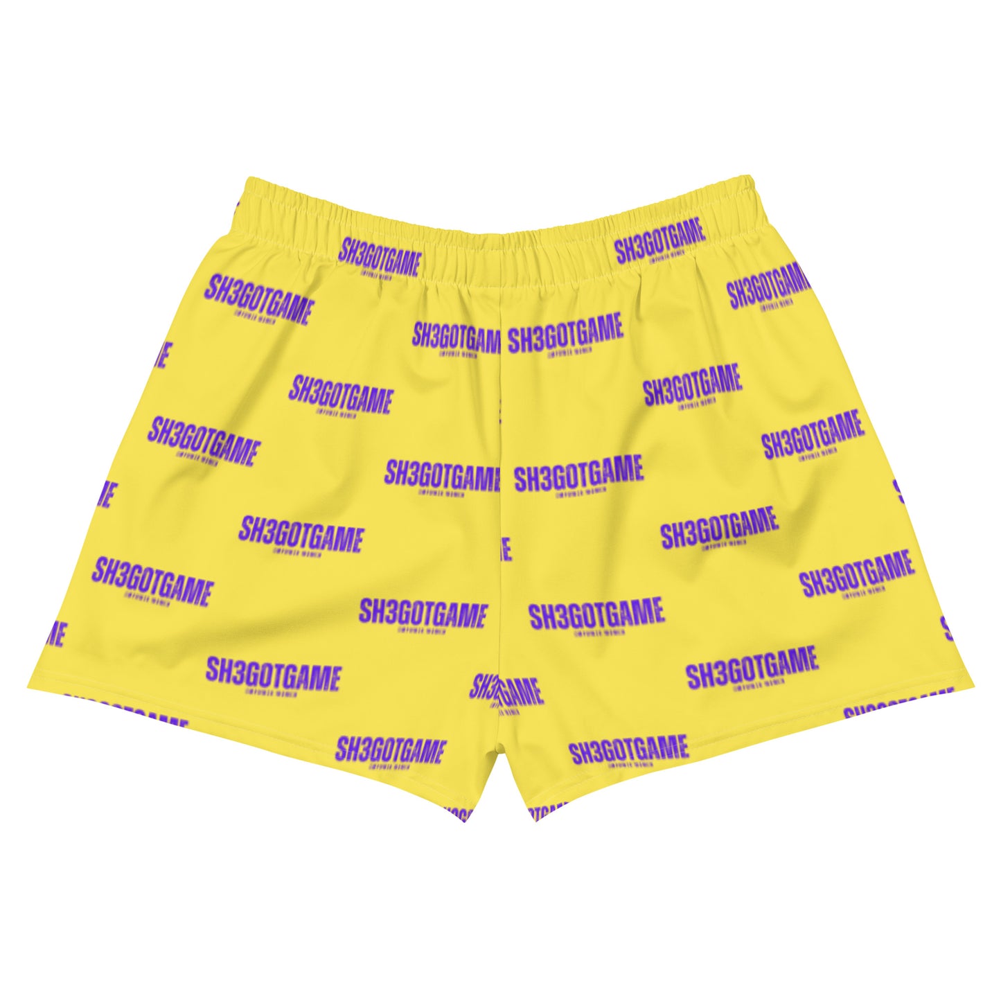 Sh3gotgame Purple and Gold Shorts