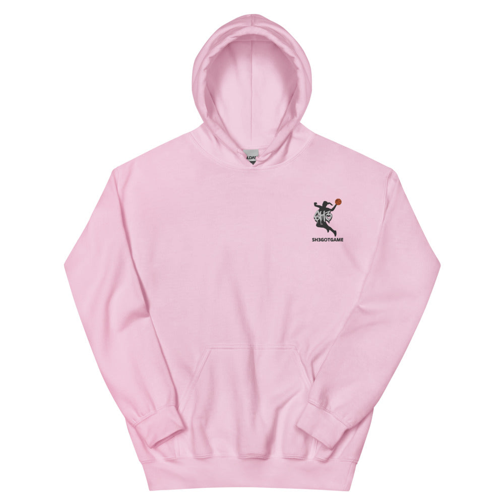 Sh3gotgame all purpose Embrodered  hoodie